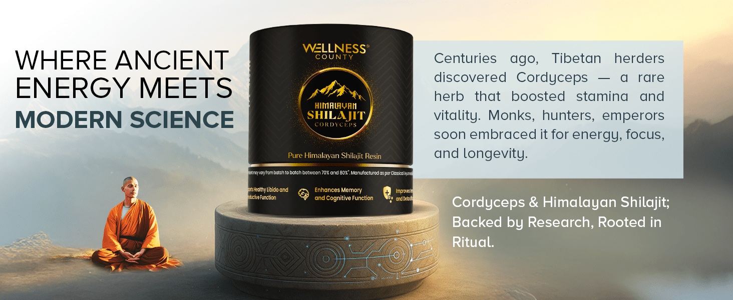 Himalayan Shilajit Resin with Cordyceps – Power Meets Endurance