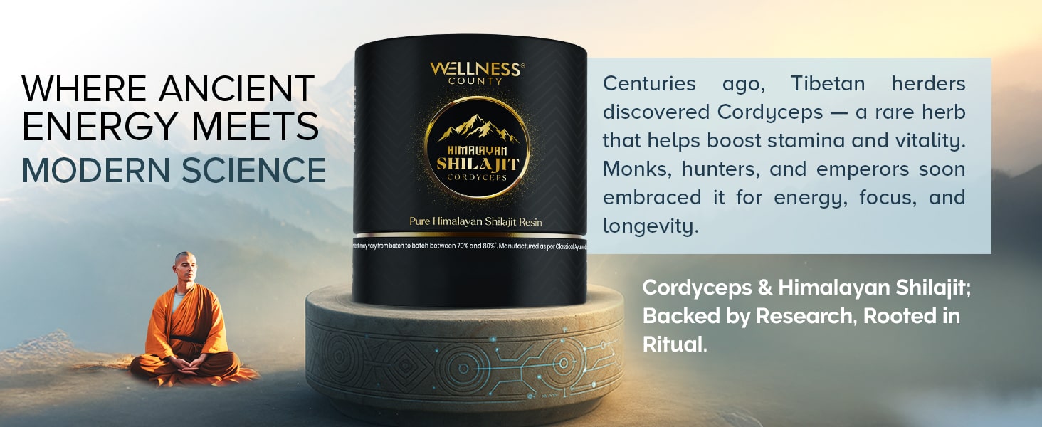 Himalayan Shilajit Resin with Cordyceps