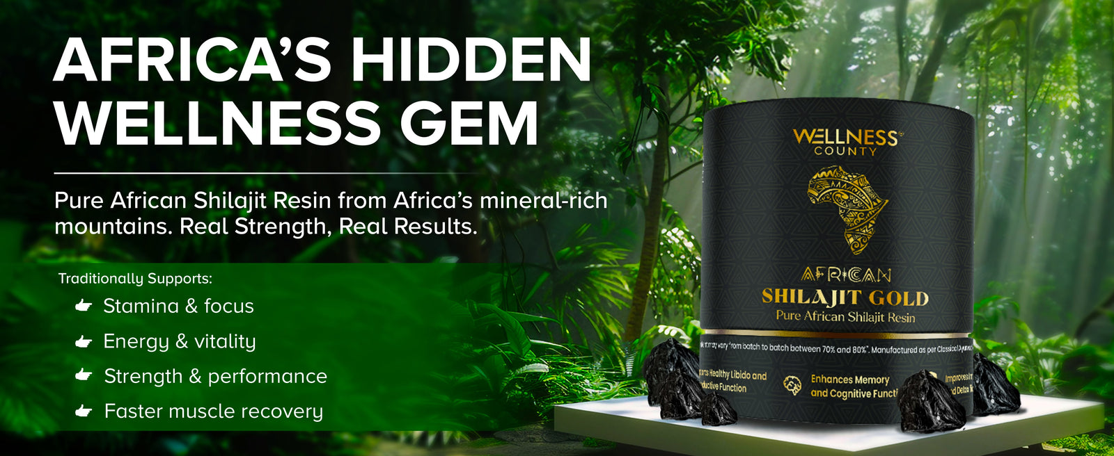 African Shilajit Resin – Deep Earth Minerals for Daily Strength